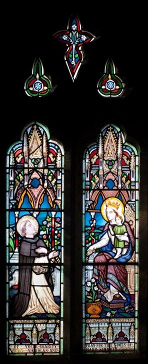 성모 마리아에게 묵주를 받는 성 도미니코_by Augustus Pugin_photo by Andreas F. Borchert_in the Cathedral of St Aidan in Enniscorthy_Ireland.jpg